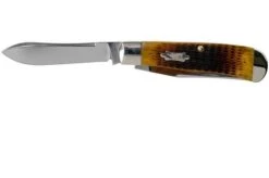 Case Panama Antique Bone, Rogers Corn Cob Jig, 52835, TB62546 SS Pocket Knife -Famous Knife Shop CE52835 03 case