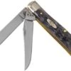 Case Mini Trapper Pocket Worn Grey Bone, Crandall Jig, 58414, 6207 CV Pocket Knife -Famous Knife Shop CE58414 01 case knives
