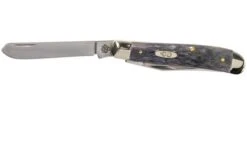 Case Mini Trapper Pocket Worn Grey Bone, Crandall Jig, 58414, 6207 CV Pocket Knife -Famous Knife Shop CE58414 03 case knives