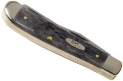 Case Mini Trapper Pocket Worn Grey Bone, Crandall Jig, 58414, 6207 CV Pocket Knife -Famous Knife Shop CE58414 04 case knives