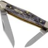 Case Half Whittler Pocket Worn Grey Bone, Crandall Jig, 58416, 6208 CV Pocket Knife -Famous Knife Shop CE58416 01 case knives