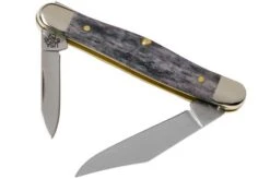 Case Half Whittler Pocket Worn Grey Bone, Crandall Jig, 58416, 6208 CV Pocket Knife -Famous Knife Shop CE58416 02 case knives