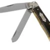 Case Trapper Ebony Wood, Worked Bolsters, 59670, 7254 SS Pocket Knife -Famous Knife Shop CE59670 01 case