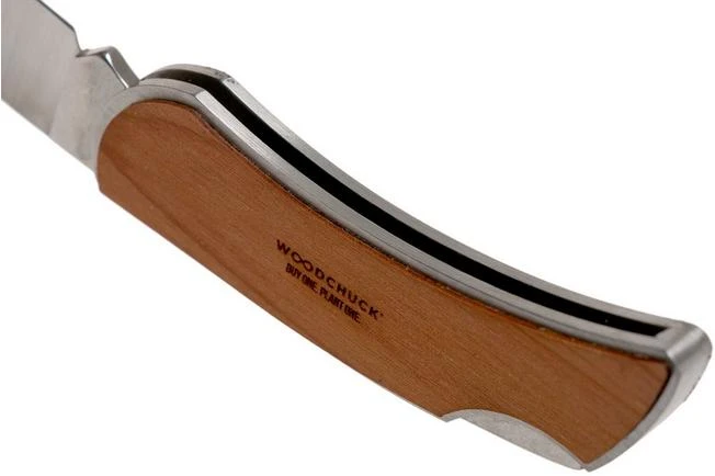 Case X Woodchuck Executive Lockback Brushed Stainless, Giraffe, 64320, M1300L SS Pocket Knife 7 Case X Woodchuck Executive Lockback Brushed Stainless, Giraffe, 64320, M1300L SS Pocket Knife - Image 5