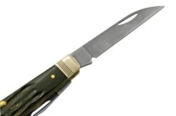 Case Mini Trapper Buffalo Horn 65093, S35VN Pocket Knife -Famous Knife Shop CE65093 05 case
