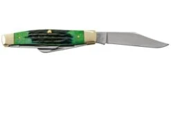 Case Jig Large Stockman, Hunter Green Bone, Deep Canyon, 75833, 6375 SS, Pocket Knife -Famous Knife Shop CE75833 02 case