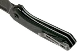 Civivi Mini Bullmastiff C2004DS-1 Damascus, Carbon Fibre & Black G10 Pocket Knife -Famous Knife Shop CIC2004DS 1 05 civivi