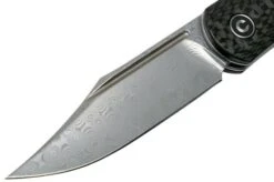 Civivi Rustic Gent C914DS-1 Damascus, Carbon Fibre & Black G10 Gentleman's Knife -Famous Knife Shop CIC914DS 1 03 civivi