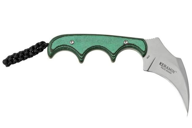 CRKT Keramin, Green Black, 2389 Neck Knife, Alan Folts Design 4 CRKT Keramin, Green Black, 2389 Neck Knife, Alan Folts Design - Image 2