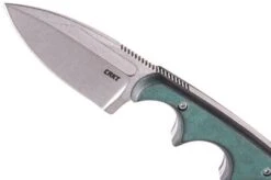 CRKT Minimalist Spear Point, Green Black, Neck Knife, Alan Folts Design -Famous Knife Shop CK 2396 03 crkt