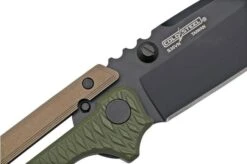 Cold Steel AD-15 Scorpion Lock 58SQODBK OD Green Black Pocket Knife, Andrew Demko Design -Famous Knife Shop CS58SQODBK 05 coldsteel