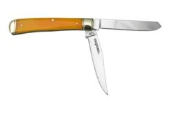 Cold Steel Trapper FL-TRPR-Y, Yellow Bone, Pocket Knife -Famous Knife Shop CSFLTRPRY 02 coldsteel