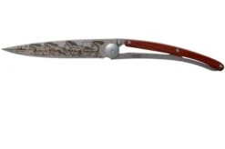 Deejo Tattoo 37g, Coral Wood, Wild Horses 1CB000071 Pocket Knife