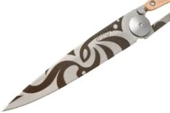 Deejo Tattoo 37g, Juniper Wood, Tribal 1CB020 Pocket Knife 12 Deejo Tattoo 37g, Juniper Wood, Tribal 1CB020 Pocket Knife -Famous Knife Shop DJ1CB020 03 deejo