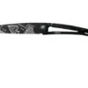 Deejo Tattoo Black 37g, Ebony, Good Luck 1GB000151 Pocket Knife -Famous Knife Shop DJ1GB000151 01 deejo