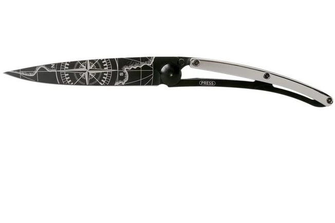 Deejo Tattoo Gold Black 37g, White Gold Gilded, Terra Incognita 1GM000023 Pocket Knife 3 Deejo Tattoo Gold Black 37g, White Gold Gilded, Terra Incognita 1GM000023 Pocket Knife