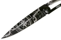 Deejo Tattoo Gold Black 37g, White Gold Gilded, Terra Incognita 1GM000023 Pocket Knife 11 Deejo Tattoo Gold Black 37g, White Gold Gilded, Terra Incognita 1GM000023 Pocket Knife -Famous Knife Shop DJ1GM000023 03 deejo