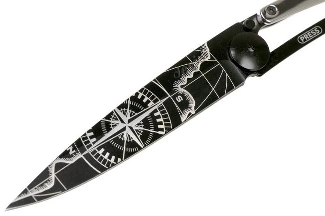 Deejo Tattoo Gold Black 37g, White Gold Gilded, Terra Incognita 1GM000023 Pocket Knife 5 Deejo Tattoo Gold Black 37g, White Gold Gilded, Terra Incognita 1GM000023 Pocket Knife - Image 3