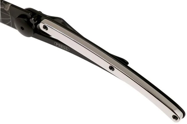 Deejo Tattoo Gold Black 37g, White Gold Gilded, Terra Incognita 1GM000023 Pocket Knife 9 Deejo Tattoo Gold Black 37g, White Gold Gilded, Terra Incognita 1GM000023 Pocket Knife - Image 7