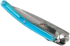 Deejo Tattoo Colours 27g, Blue, Anchor 9AP020 Pocket Knife -Famous Knife Shop DJ9AP020 04 deejo