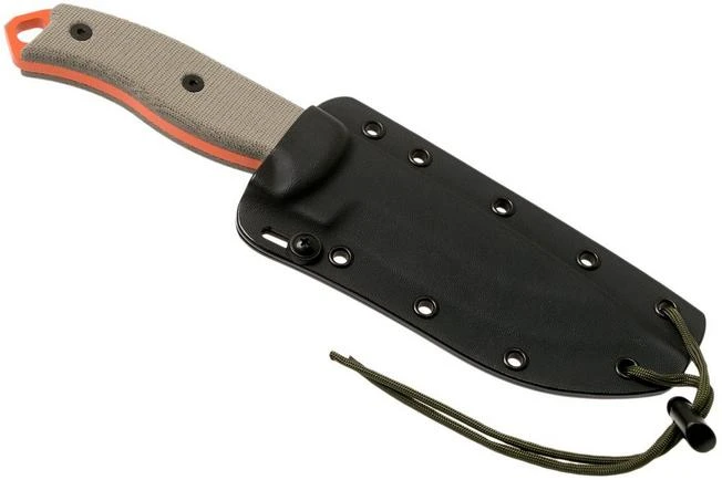 ESEE Model 5 Orange 5POG OD Green Micarta Survival Knife With Kydex Sheath + Belt Clip 8 ESEE Model 5 Orange 5POG OD Green Micarta Survival Knife With Kydex Sheath + Belt Clip - Image 6