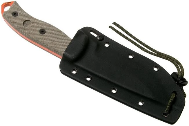 ESEE Model 5 Orange 5POG OD Green Micarta Survival Knife With Kydex Sheath + Belt Clip 9 ESEE Model 5 Orange 5POG OD Green Micarta Survival Knife With Kydex Sheath + Belt Clip - Image 7