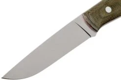 EnZo Trapper 115 - Elmax Flat - Green Canvas Micarta - 2067 With Firesteel -Famous Knife Shop ENZ 2067 03 enzo enz 2067 03
