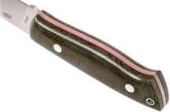 EnZo Trapper 115 - Elmax Flat - Green Canvas Micarta - 2067 With Firesteel -Famous Knife Shop ENZ 2067 04 enzo enz 2067 04