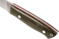 EnZo Trapper 115 - Elmax Flat - Green Canvas Micarta - 2067 With Firesteel -Famous Knife Shop ENZ 2067 05 enzo enz 2067 05