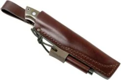 EnZo Trapper 115 - Elmax Flat - Green Canvas Micarta - 2067 With Firesteel -Famous Knife Shop ENZ 2067 07 enzo enz 2067 07