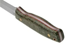 Brisa Trooper 95, 12C27 Scandi, Stabilized Curly Birch Fixed Knife -Famous Knife Shop ENZ 303 04 brisa