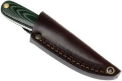 Enzo Necker 70, Green Micarta, Leather Sheath 9804 16 Enzo Necker 70, Green Micarta, Leather Sheath 9804 -Famous Knife Shop ENZ 9804 07 enzo necker 70 enz 9804 07