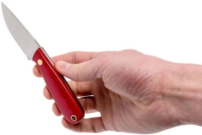 Brisa Necker 70 Alice, Red Micarta, Leather Sheath 9819 8 Brisa Necker 70 Alice, Red Micarta, Leather Sheath 9819 - Image 6