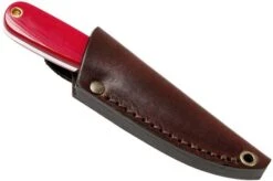 Brisa Necker 70 Alice, Red Micarta, Leather Sheath 9819 15 Brisa Necker 70 Alice, Red Micarta, Leather Sheath 9819 -Famous Knife Shop ENZ 9819 07 enzo enz 9819 07 1