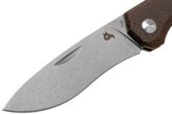 Fox Black Fox Ciol Folding Knife BF-748MIB Dark Brown Micarta Pocket Knife, Denis Simonutti Design -Famous Knife Shop FOBF 748MIB 03 fox knives