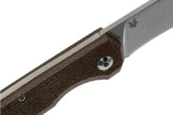 Fox Black Fox Ciol Folding Knife BF-748MIB Dark Brown Micarta Pocket Knife, Denis Simonutti Design -Famous Knife Shop FOBF 748MIB 06 fox knives