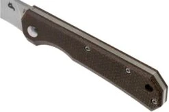 Fox Black Fox Ciol Folding Knife BF-748MIB Dark Brown Micarta Pocket Knife, Denis Simonutti Design -Famous Knife Shop FOBF 748MIB 07 fox knives