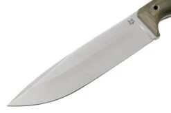 Fox Knives FX-140XL MI Green Canvas Micarta Knivesandtools Exclusive Fixed Knife, Markus Reichart Design -Famous Knife Shop FOFX 140XLMI 03 fox