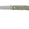 Fox Knives The Sicilian, Satin Green Micarta FX-525MI Pocket Knife, Bob Terzuola Design -Famous Knife Shop FOFX 525MI 01 fox