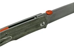 Fox Knives The Sicilian, Satin Green Micarta FX-525MI Pocket Knife, Bob Terzuola Design -Famous Knife Shop FOFX 525MI 06 fox