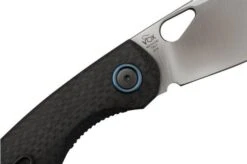 Fox Chilin FX-530-CF Satin M398, Carbon Fiber Pocket Knife, Jesper Voxnaes Design -Famous Knife Shop FOFX 530 CF 05 fox