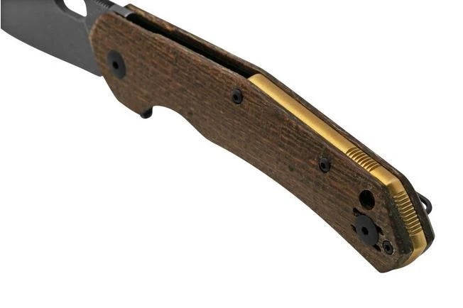 GiantMouse ACE Jutland Burlap Canvas Micarta PVD Vanadis 4E, Pocket Knife 9 GiantMouse ACE Jutland Burlap Canvas Micarta PVD Vanadis 4E, Pocket Knife - Image 7