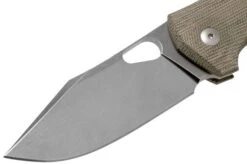 GiantMouse ACE Grand, Green Canvas Micarta Pocket Knife -Famous Knife Shop GMGRAND GRN MICARTA 03 giantmouse