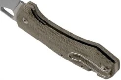 GiantMouse ACE Grand, Green Canvas Micarta Pocket Knife -Famous Knife Shop GMGRAND GRN MICARTA 05 giantmouse