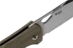 GiantMouse ACE Grand, Green Canvas Micarta Pocket Knife -Famous Knife Shop GMGRAND GRN MICARTA 06 giantmouse