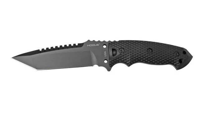 Hogue EX-F01 5.5" Tanto Black G10, A2-steel, 35129 Fixed Knife 3 Hogue EX-F01 5.5" Tanto Black G10, A2-steel, 35129 Fixed Knife