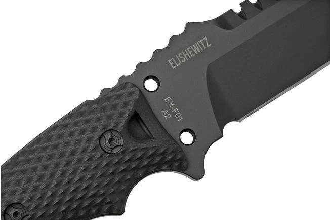 Hogue EX-F01 5.5" Tanto Black G10, A2-steel, 35129 Fixed Knife 7 Hogue EX-F01 5.5" Tanto Black G10, A2-steel, 35129 Fixed Knife - Image 5