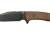 Rick Hinderer Ranch Bowie Natural Canvas Micarta, Battle Black, Bowie Knife