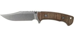 Rick Hinderer Ranch Bowie Natural Canvas Micarta, Stonewashed, Bowie Knife