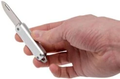 The James Brand Elko, Silver + Satin Pocket Knife -Famous Knife Shop JAKELK1001 07 the james brand jakelk1001 07